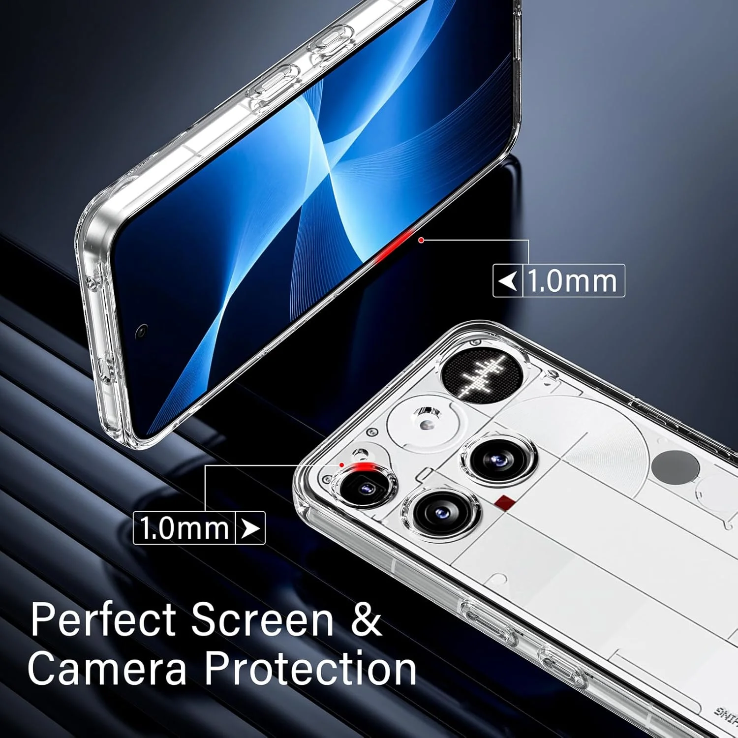 کاور شفاف گوشی ناتینگ فون (3) - کاور TPU نرم و باریک (شفاف) کاور شفاف گوشی ناتینگ فون (3) - کاور TPU نرم و باریک (شفاف)