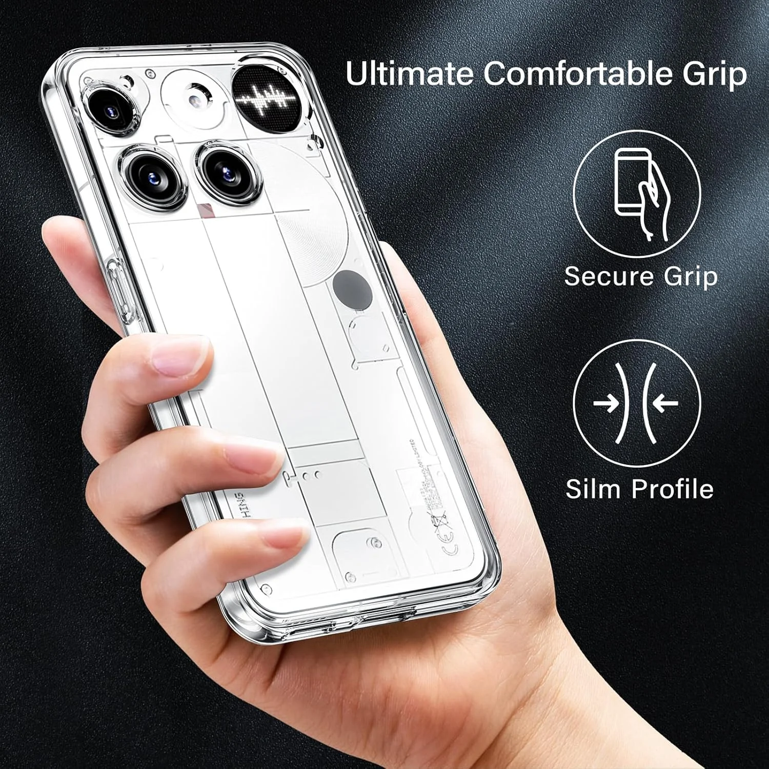 کاور شفاف گوشی ناتینگ فون (3) - کاور TPU نرم و باریک (شفاف) کاور شفاف گوشی ناتینگ فون (3) - کاور TPU نرم و باریک (شفاف)