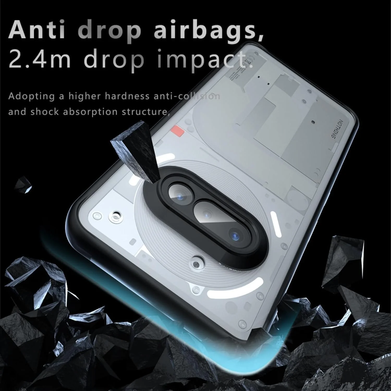 کاور Tieeyivv برای Nothing Phone 3a + 2 عدد محافظ صفحه نمایش شیشه ای حرارت دیده، پشت PC شفاف، کاور بامپر TPU به همراه محافظ صفحه نمایش کاور Tieeyivv برای Nothing Phone 3a + 2 عدد محافظ صفحه نمایش شیشه ای حرارت دیده، پشت PC شفاف، کاور بامپر TPU به همراه محافظ صفحه نمایش