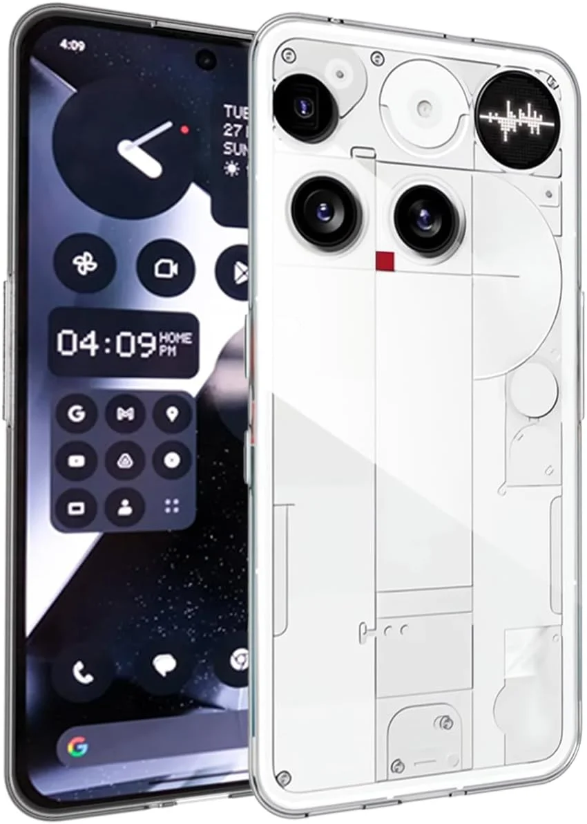 کاور شفاف FJIASTB برای گوشی موبایل ناتینگ فون (3)، ضد ضربه و ضد خش، کاور انعطاف پذیر TPU، بدون زرد شدن (شفاف)