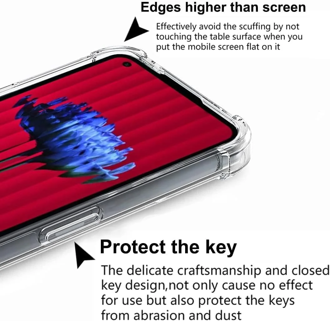 قاب محافظ شفاف گوشی ناتینگ فون 1 الترازون به همراه 2 عدد محافظ صفحه نمایش، دارای گوشه های تقویت شده، ساخته شده از TPU منعطف و مقاوم در برابر ضربه
