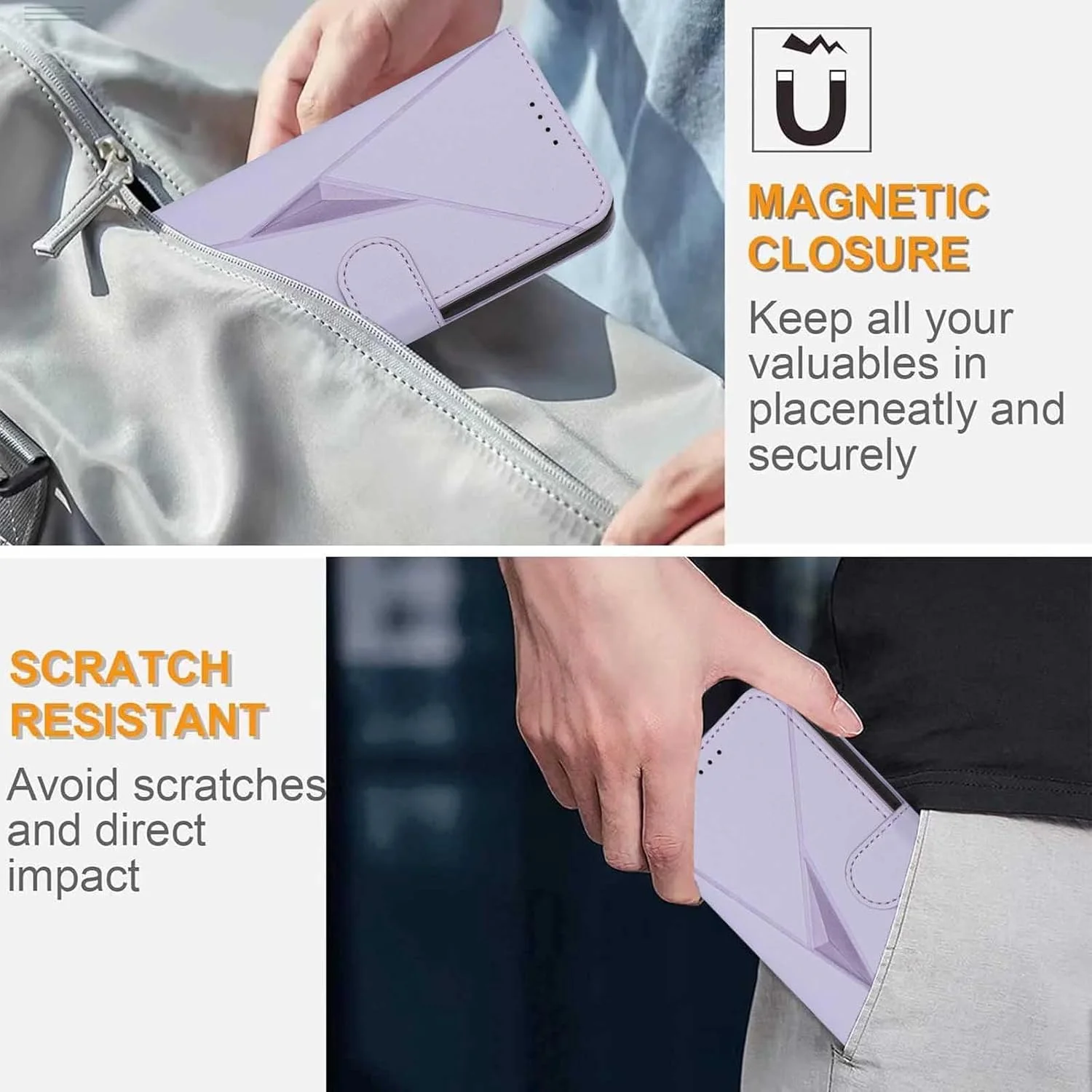 کیف چرمی لوکس HAOYE برای ناتینگ فون (3) - کاور کیف پول با قفل مغناطیسی و استند چند زاویه ای و محافظت عالی - طلایی کیف چرمی لوکس HAOYE برای ناتینگ فون (3) - کاور کیف پول با قفل مغناطیسی و استند چند زاویه ای و محافظت عالی - طلایی