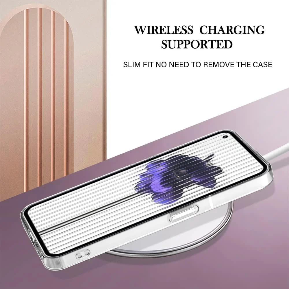 کاور مات نیمه شفاف ضد ضربه و ضد افتادن Gruattreay سازگار با ناتینگ فون 3A (2025) با قابلیت اتصال مغناطیسی (نقره ای)