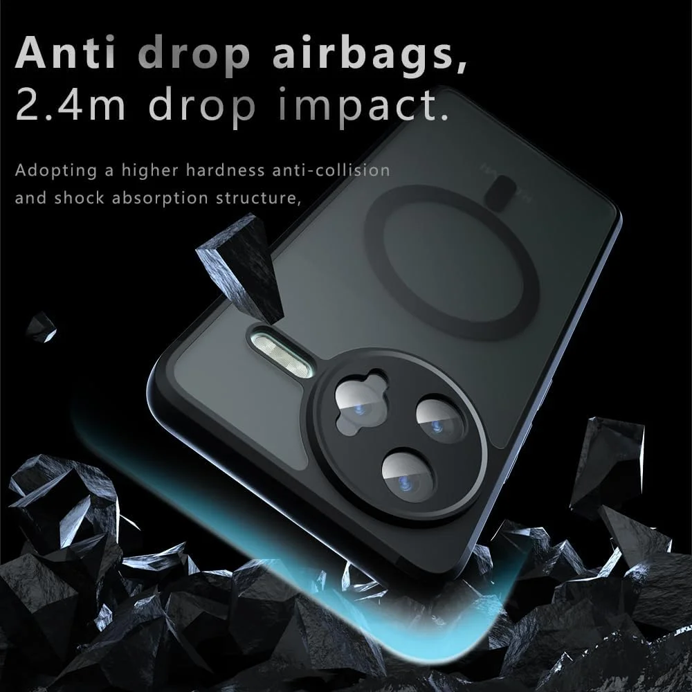 قاب مغناطیسی مات برای پوکو F7 Ultra 2025، دارای آهنربای قوی داخلی، سازگار با MagSafe، کاور نازک و باریک PC با حس پوست برای پوکو F7 Ultra - مشکی قاب مغناطیسی مات برای پوکو F7 Ultra 2025، دارای آهنربای قوی داخلی، سازگار با MagSafe، کاور نازک و باریک PC با حس پوست برای پوکو F7 Ultra - مشکی