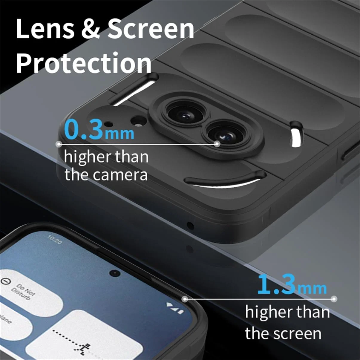 قاب سیلیکونی بایفو سازگار با ناتینگ فون (2a)، قاب نرم ضد ضربه برای ناتینگ فون (2A)-10 قاب سیلیکونی بایفو سازگار با ناتینگ فون (2a)، قاب نرم ضد ضربه برای ناتینگ فون (2A)-10