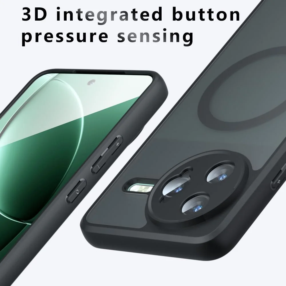 قاب مغناطیسی مات برای پوکو F7 Ultra 2025، دارای آهنربای قوی داخلی، سازگار با MagSafe، کاور نازک و باریک PC با حس پوست برای پوکو F7 Ultra - مشکی قاب مغناطیسی مات برای پوکو F7 Ultra 2025، دارای آهنربای قوی داخلی، سازگار با MagSafe، کاور نازک و باریک PC با حس پوست برای پوکو F7 Ultra - مشکی