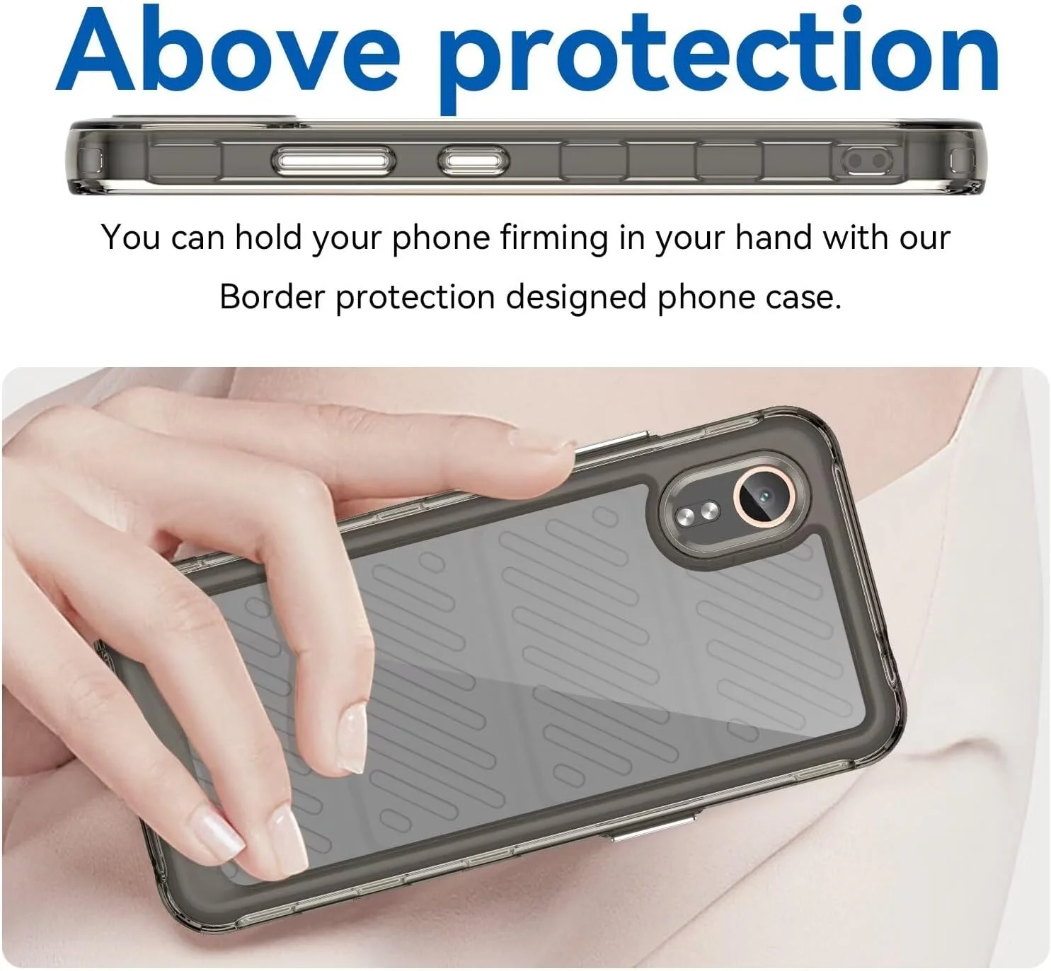 کاور محافظ گوشی رانتو مناسب برای ناتینگ فون 2، PC سخت، ضد خش، سبک وزن، شفاف، پوشش محافظ برای ناتینگ فون 2 (خاکستری شفاف)