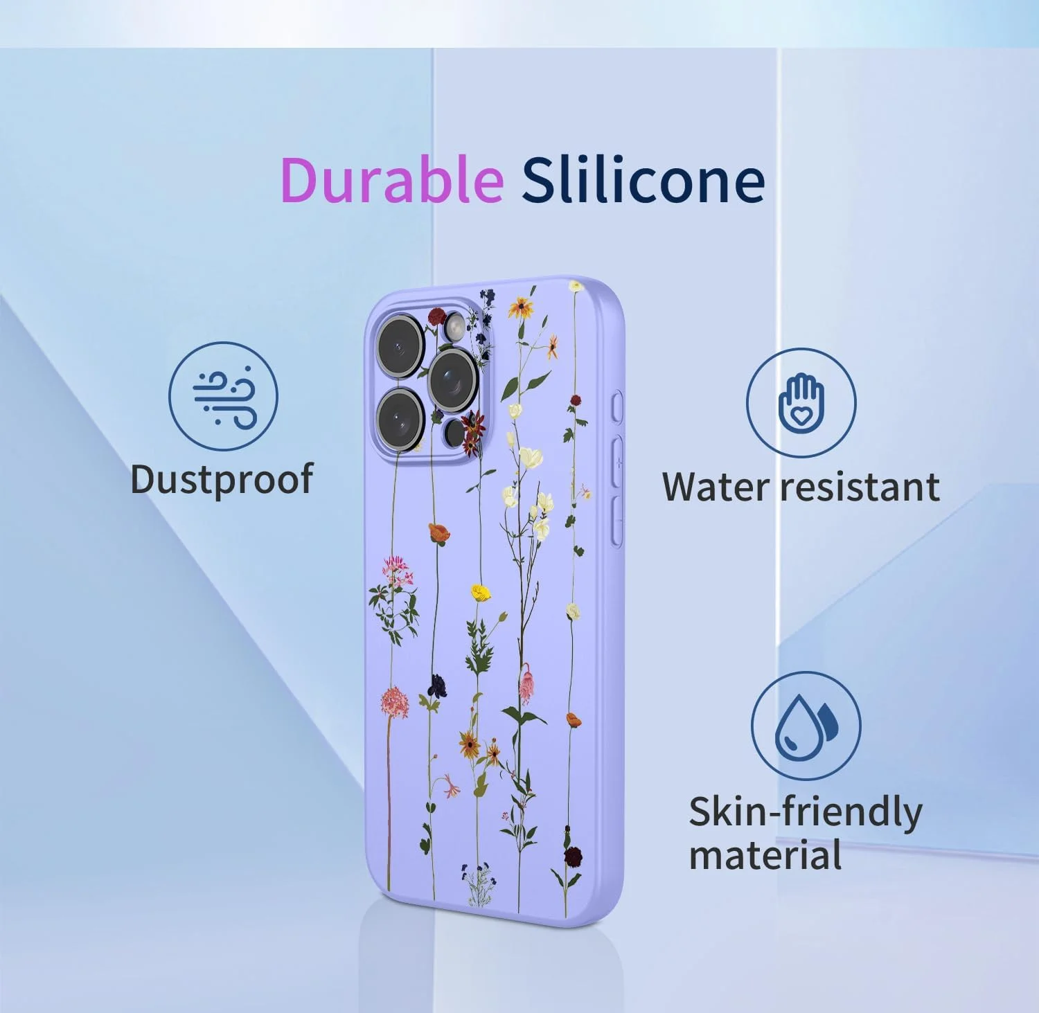 قاب گوشی KOARWVC برای ناتینگ فون 2a، طراحی الگوی گل زیبا، محافظ باریک TPU نرم برای ناتینگ فون 2a پلاس، باغ بنفش