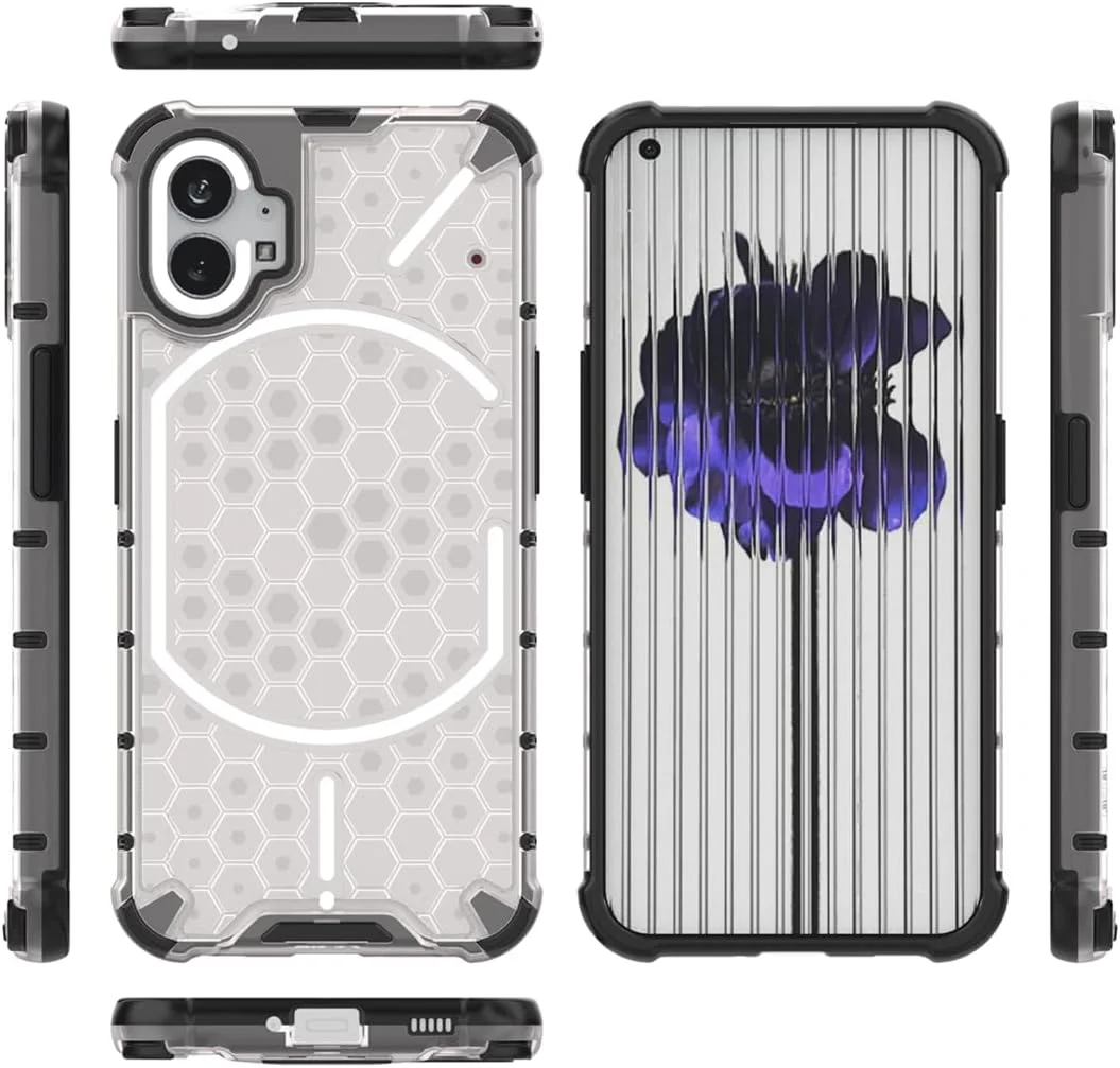 قاب مات BaiFu برای Nothing Phone (1)، ضد اثر انگشت، ضد ضربه، پوشش پشتی نیمه شفاف یخ زده برای Nothing Phone (1) - یخ زده قاب مات BaiFu برای Nothing Phone (1)، ضد اثر انگشت، ضد ضربه، پوشش پشتی نیمه شفاف یخ زده برای Nothing Phone (1) - یخ زده