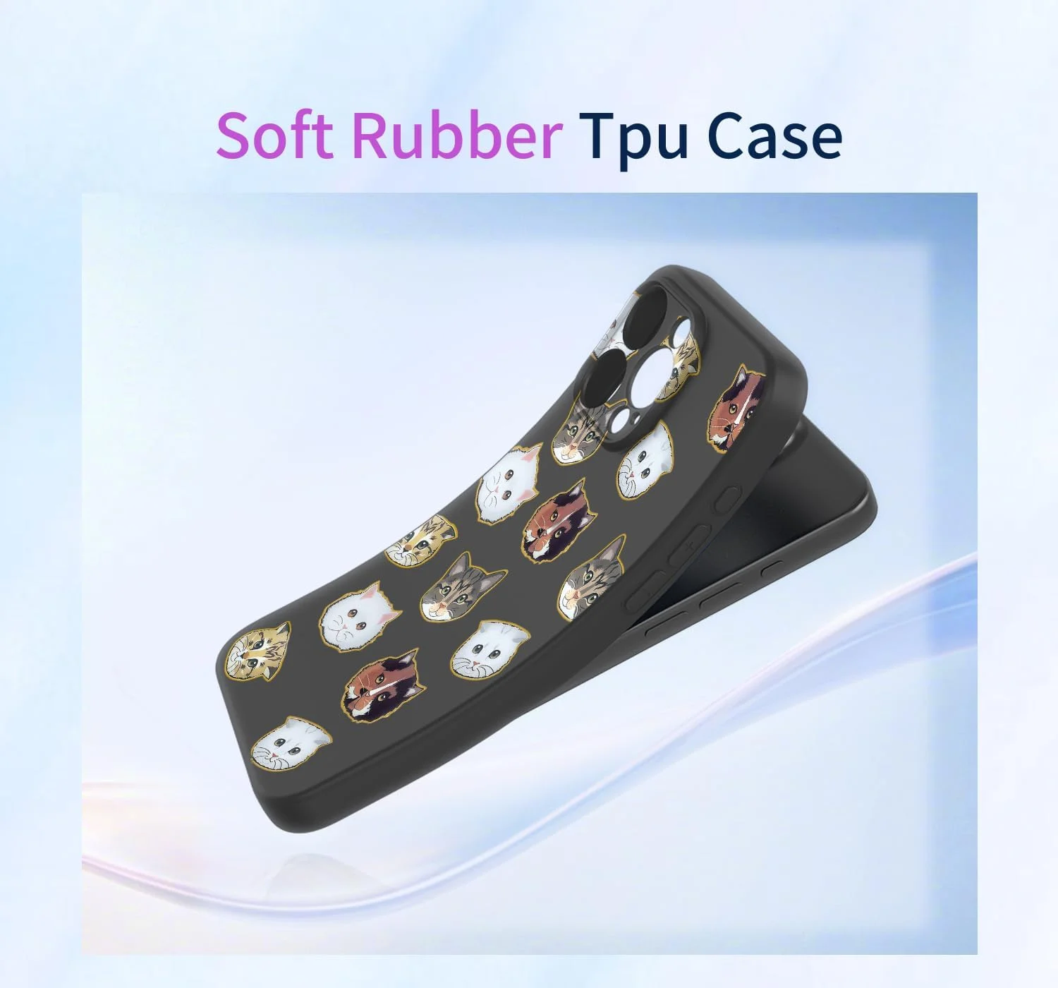 قاب گوشی KOARWVC برای گوشی ناتینگ فون 2، طرح گربه بامزه، محافظ باریک، کاور نرم TPU برای گوشی ناتینگ فون 2 - گربه سیاه قاب گوشی KOARWVC برای گوشی ناتینگ فون 2، طرح گربه بامزه، محافظ باریک، کاور نرم TPU برای گوشی ناتینگ فون 2 - گربه سیاه