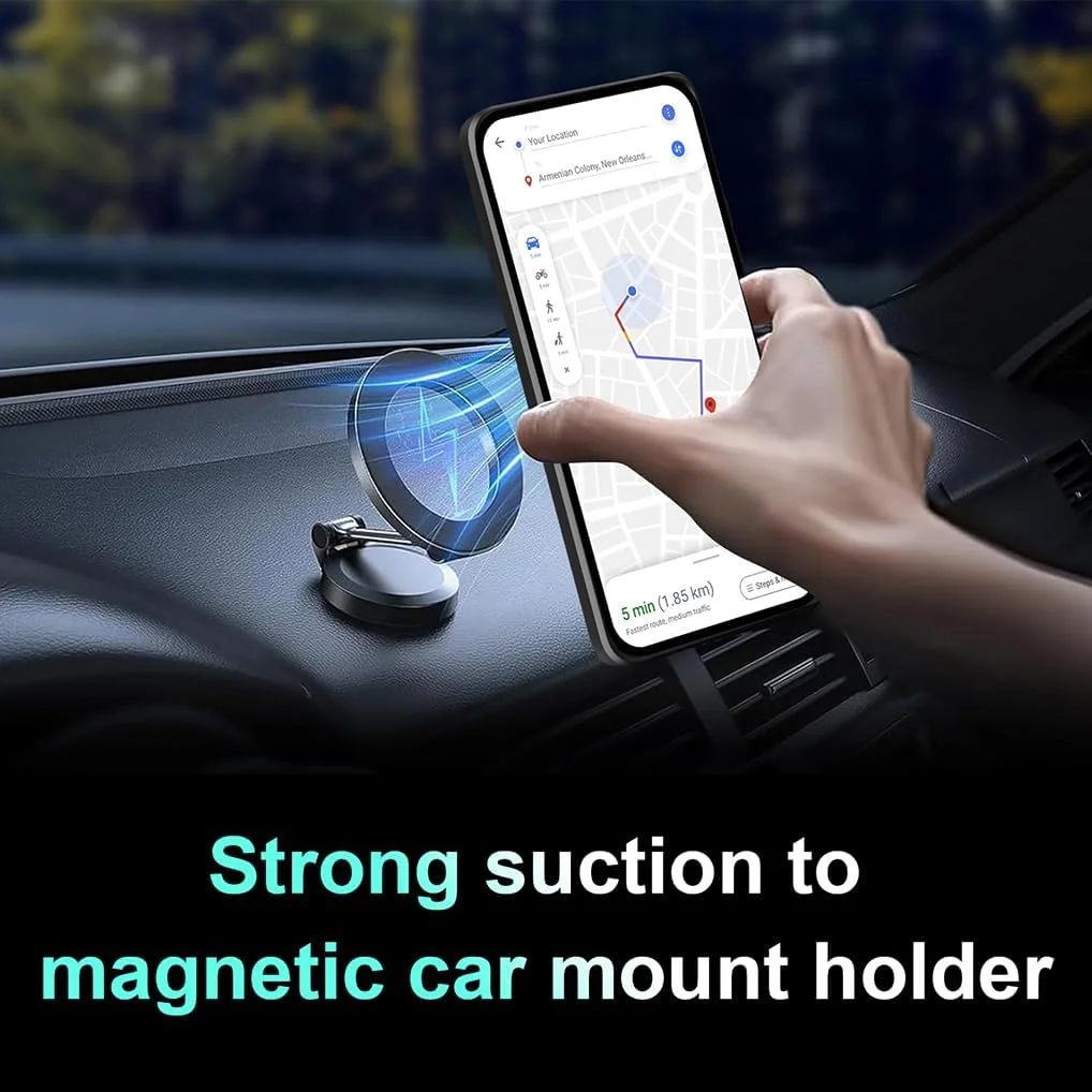 کاور محافظ گوشی ناتینگ فون (3a) پرو برند SEAHAI، استایل جذاب PC + TPU سیلیکونی ضد ضربه با استند مغناطیسی فلزی چرخشی و محافظ دوربین - مشکی