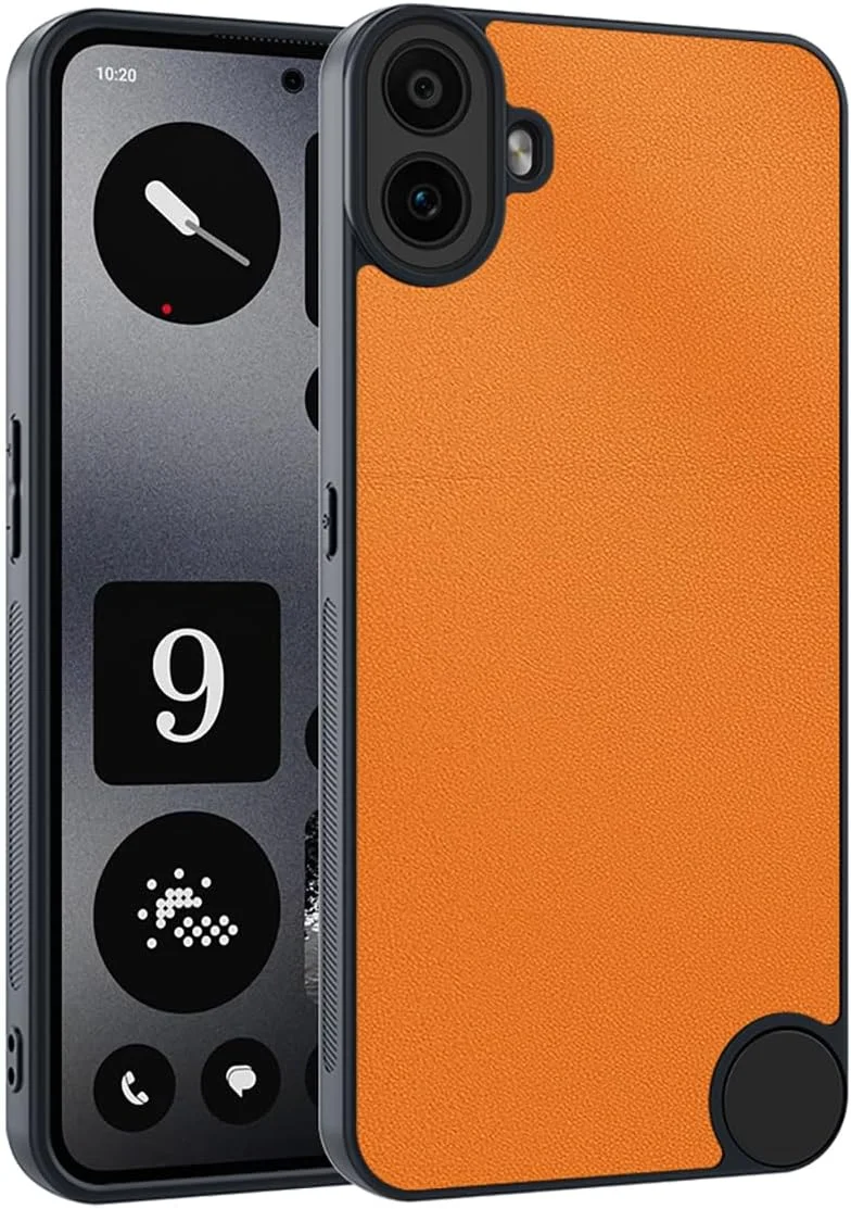 قاب گوشی OIATROE برای Nothing CMF Phone 1، [دفع حرارت] [ضد اثر انگشت] [محافظت از دوربین پشتی] قاب فوق العاده باریک با پوشش مات برای Nothing CMF Phone 1 - نارنجی