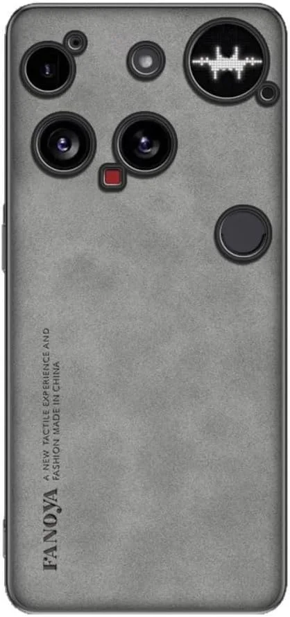 کاور چرمی Gruattreay سازگار با ناتینگ فون (3) 2025، کاور محافظ TPU ضد ضربه با پوشش کامل لبه، مقاوم در برابر لک و اثر انگشت (خاکستری)