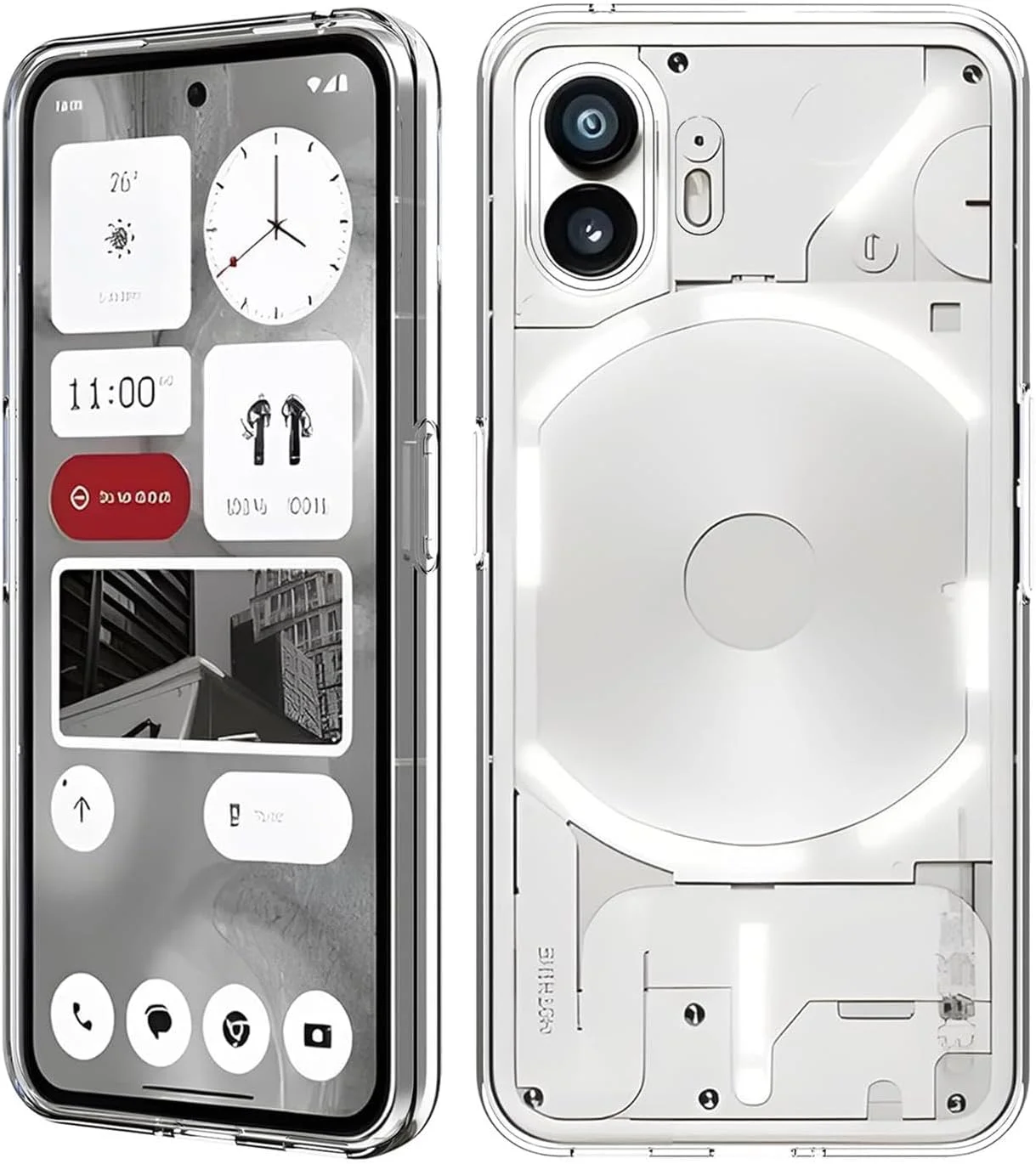 قاب گوشی موبایل Verco برای گوشی Nothing Phone 2، کاور گوشی موبایل برای گوشی Nothing Phone (2)، سیلیکونی شفاف و نازک