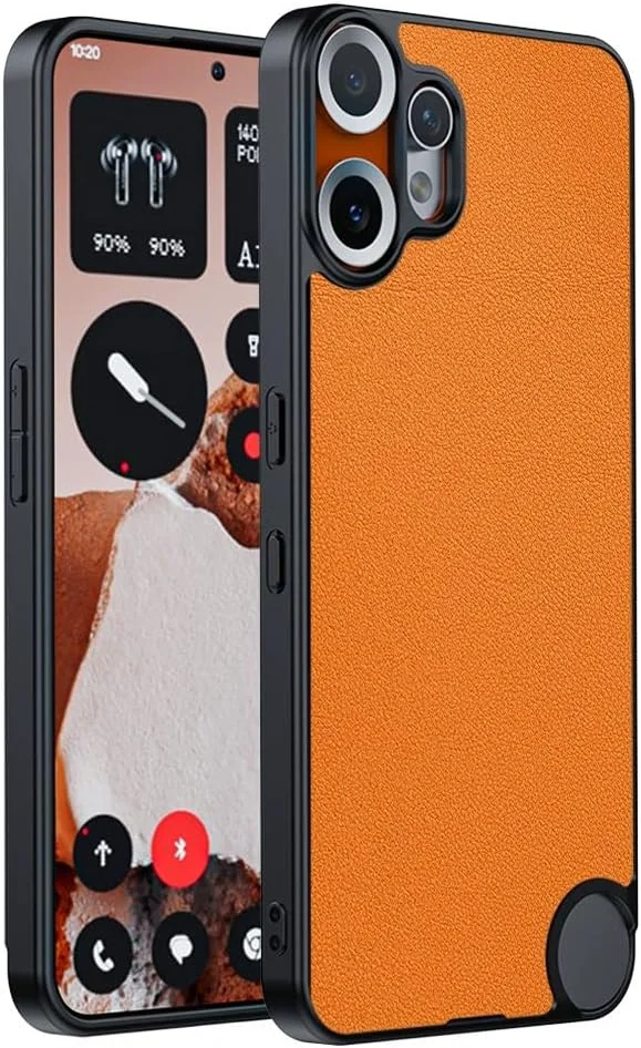 قاب گوشی OIATROE برای Nothing CMF Phone 2 Pro، [دفع حرارت] [ضد اثر انگشت] [محافظت از دوربین پشتی] قاب فوق سبک وزن با پوشش مات برای Nothing CMF Phone 2 Pro - نارنجی