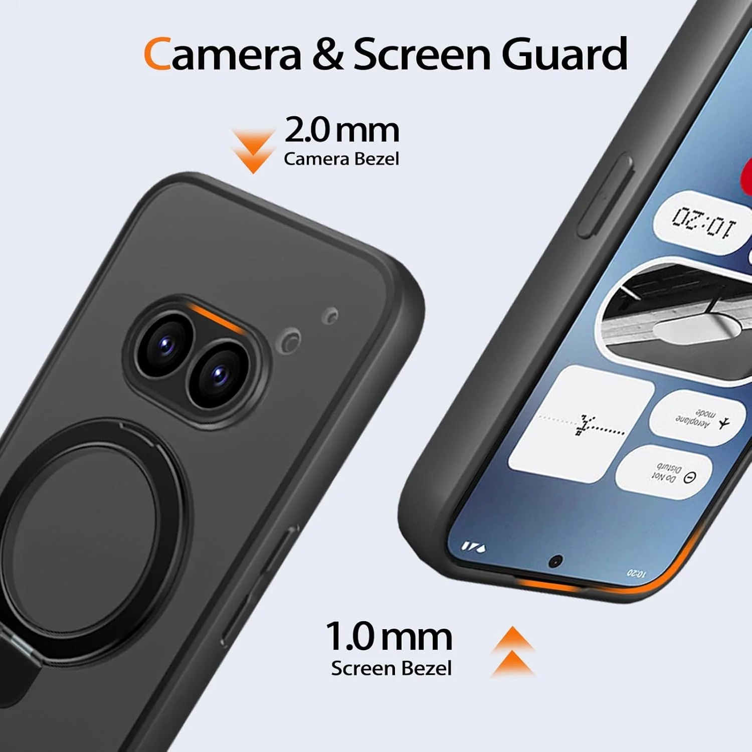 قاب محافظ گوشی leleyo برای ناتینگ فون 2(a) / 2a Plus، سازگار با پایه Mag، قاب محافظ مغناطیسی با پوشش مات شفاف برای ناتینگ فون (2a) plus/2a (2024)، مشکی مات