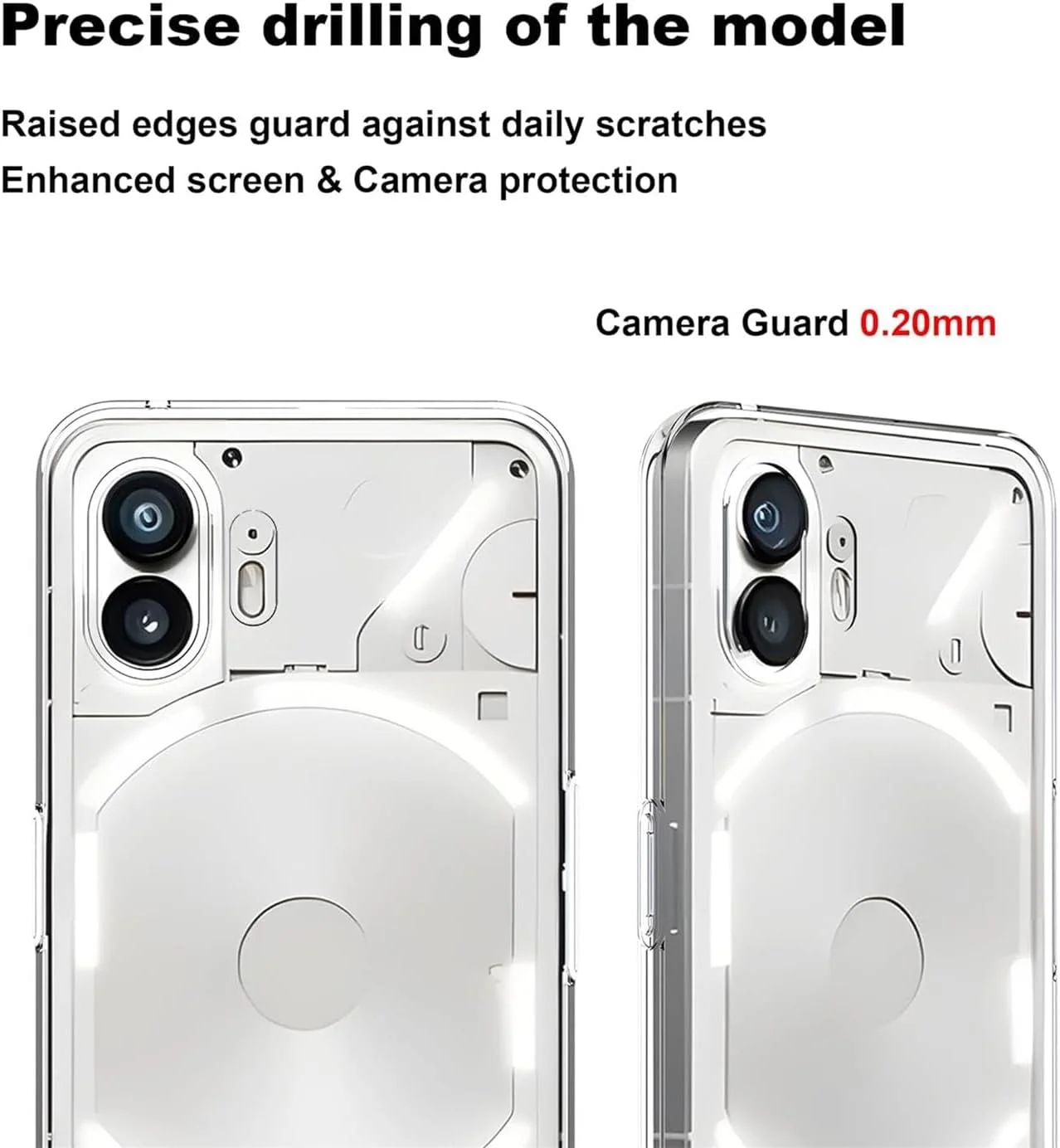 قاب گوشی موبایل Verco برای گوشی Nothing Phone 2، کاور گوشی موبایل برای گوشی Nothing Phone (2)، سیلیکونی شفاف و نازک