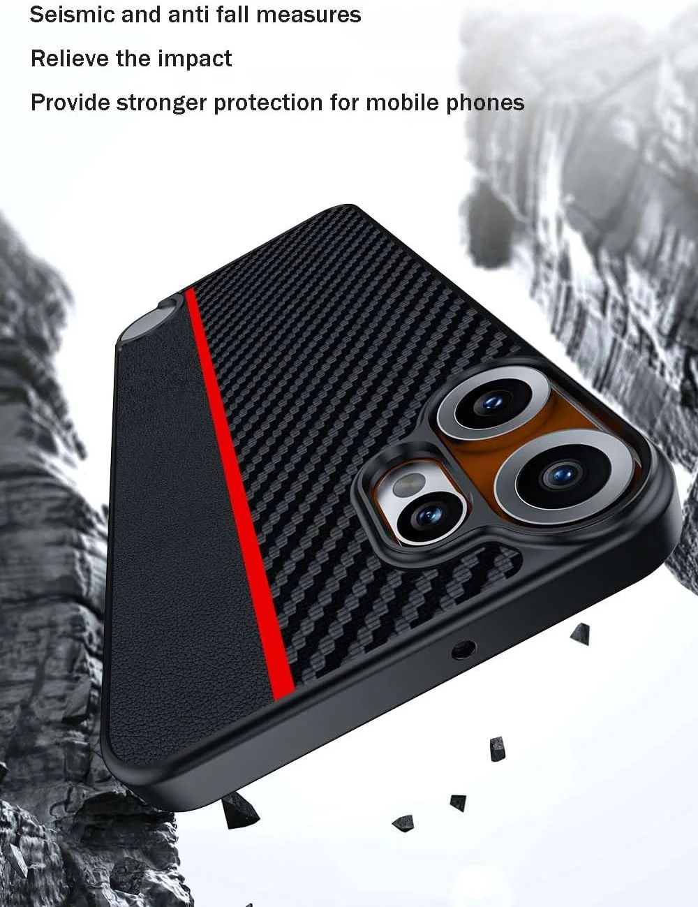 قاب گوشی OIATROE برای Nothing CMF Phone 2 Pro، [دفع حرارت] [ضد اثر انگشت] [محافظت از دوربین پشتی] قاب فوق سبک وزن با پوشش مات برای Nothing CMF Phone 2 Pro - نارنجی