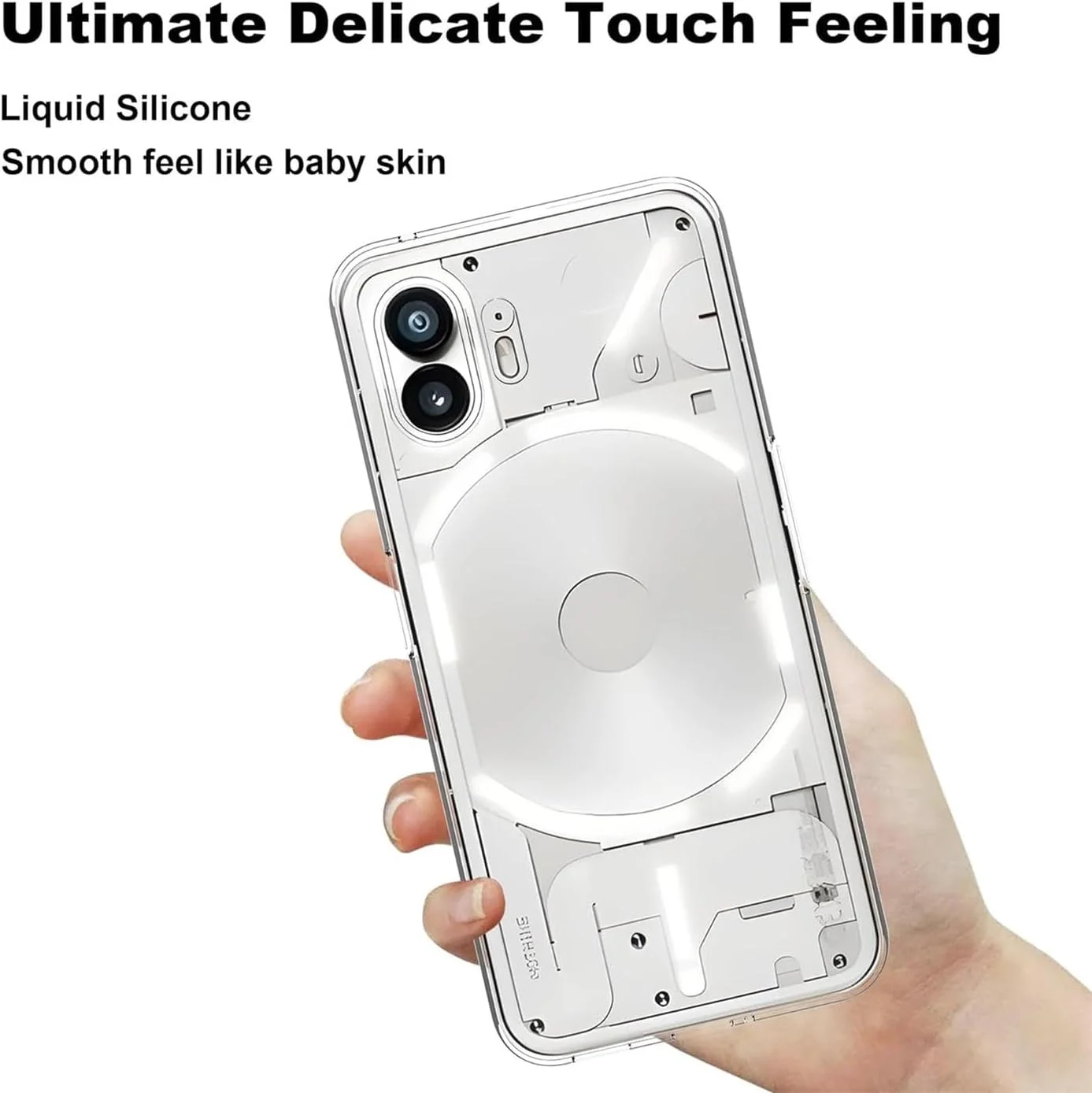 قاب گوشی موبایل Verco برای گوشی Nothing Phone 2، کاور گوشی موبایل برای گوشی Nothing Phone (2)، سیلیکونی شفاف و نازک