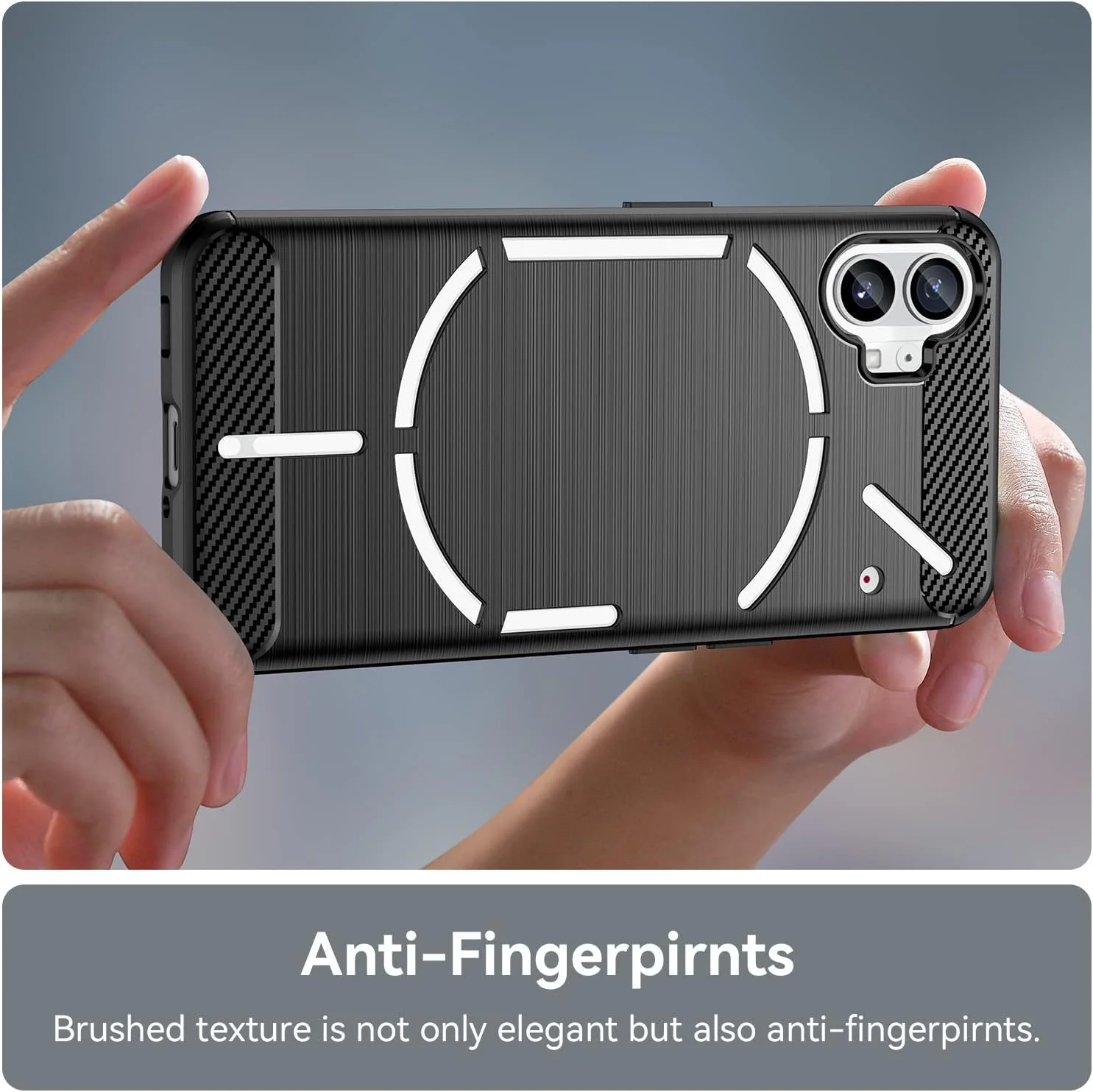 کاور فوق باریک OIATROE برای ناتینگ فون (1)، [سبک وزن] [ضد خش] [کاور نرم] برای ناتینگ فون (1) - مشکی