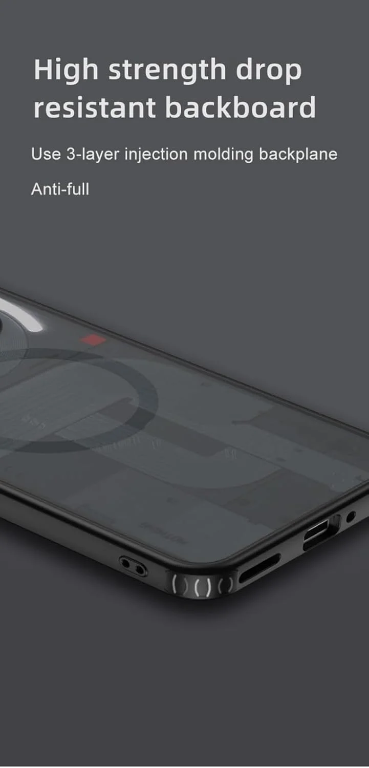 کاور آهنربایی جوپوی مناسب برای ناتینگ فون 3a، سازگار با MagSafe، پشت شفاف PC + کاور TPU - شفاف کاور آهنربایی جوپوی مناسب برای ناتینگ فون 3a، سازگار با MagSafe، پشت شفاف PC + کاور TPU - شفاف