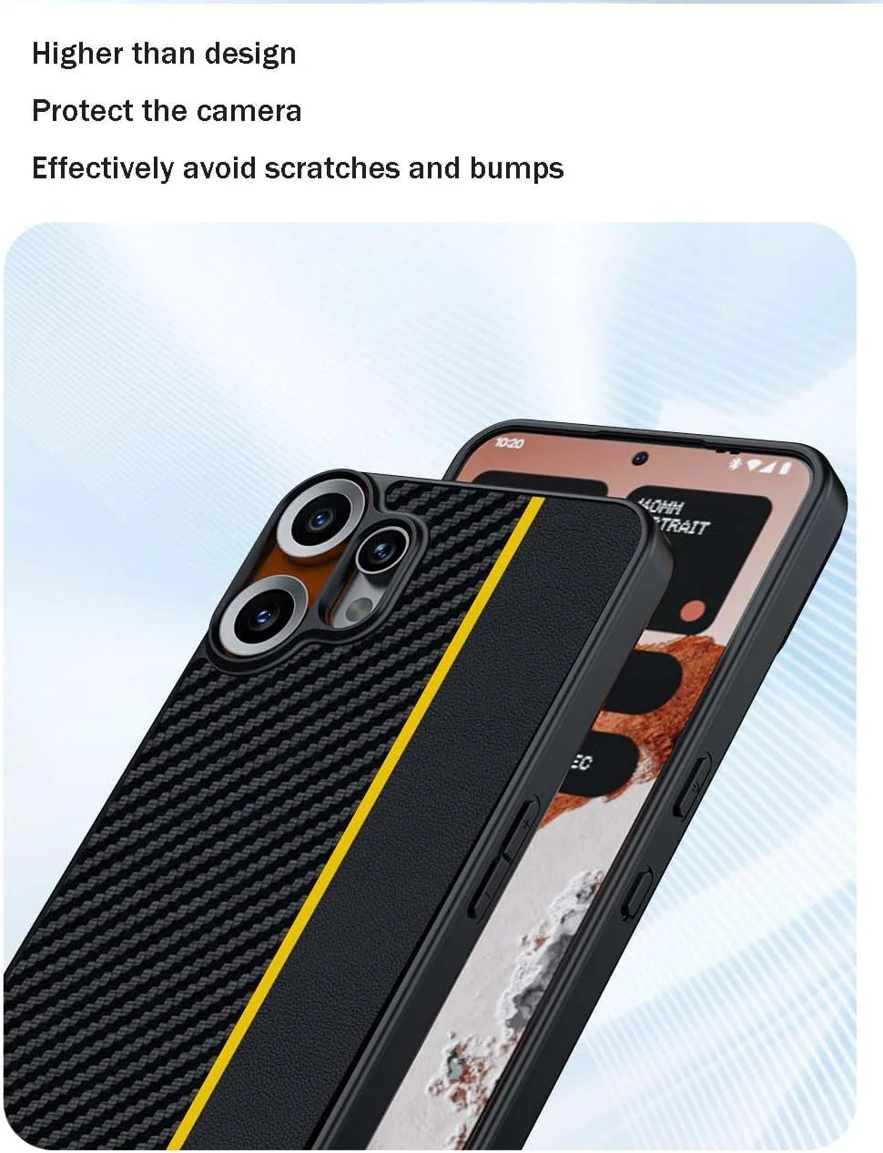 قاب گوشی OIATROE برای Nothing CMF Phone 2 Pro، [دفع حرارت] [ضد اثر انگشت] [محافظت از دوربین پشتی] قاب فوق سبک وزن با پوشش مات برای Nothing CMF Phone 2 Pro - نارنجی