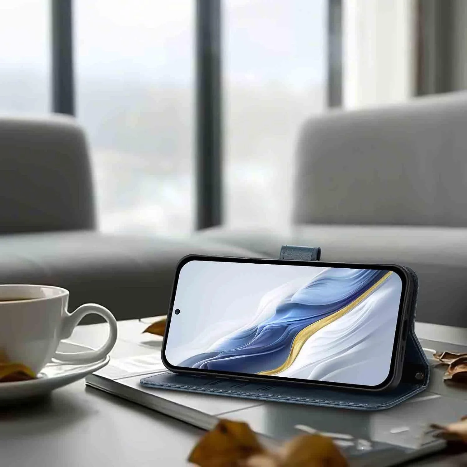 کیف چرمی WBWONE برای تلفن (3) Nothing، با [جای کارت][پایه]، ضد ضربه، دارای بست مغناطیسی، پوشش محافظ - سبز نعنایی