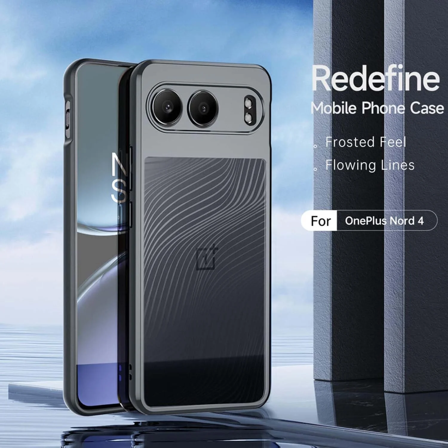 کاور پشتی OIATROE برای OnePlus Nord 4، [باریک] [ضد اثر انگشت] [بافت مات] - مشکی