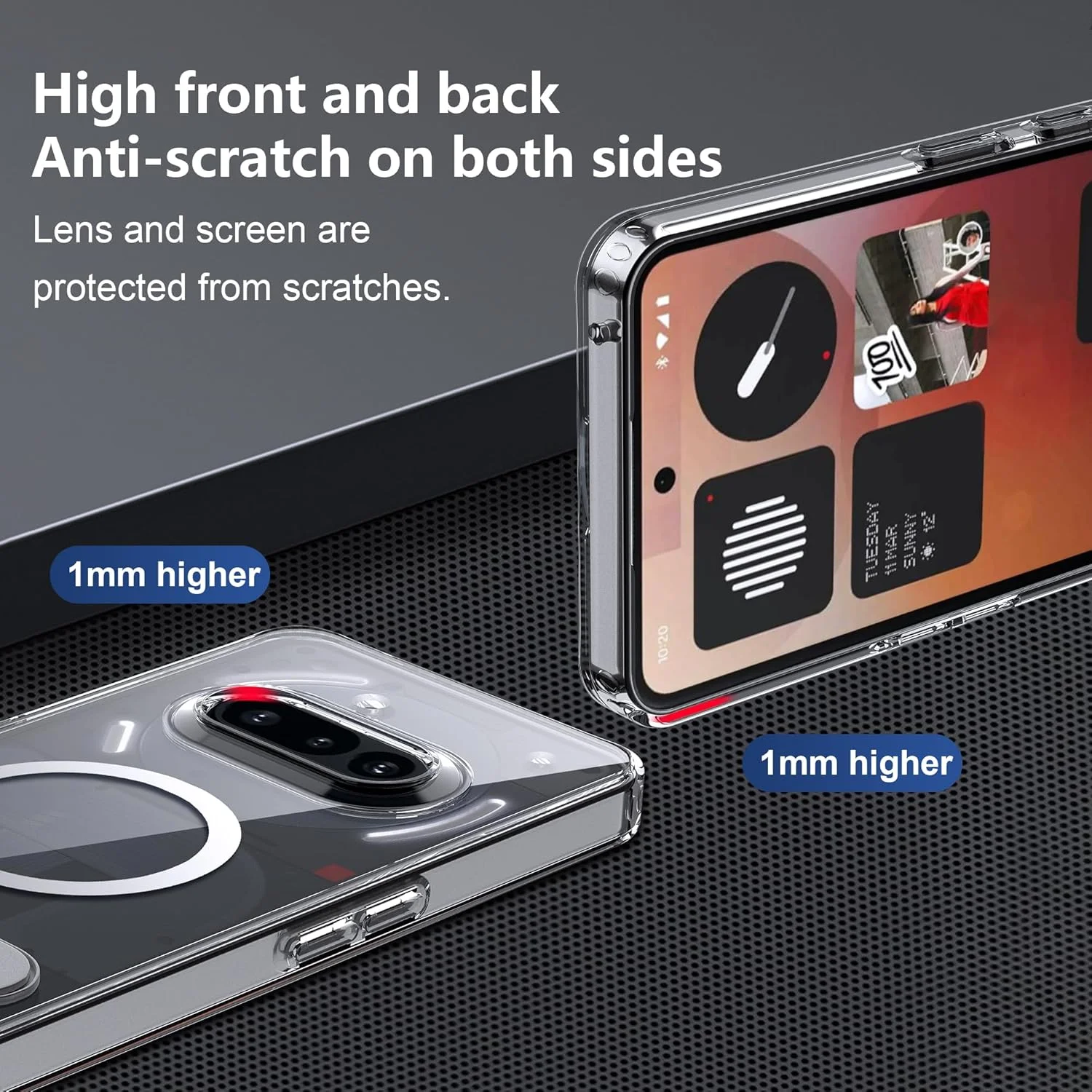 کاور لمکسی برای ناتینگ فون 3a با استند تاشو و TPU ضد لغزش + اکریلیک شفاف کاور لمکسی برای ناتینگ فون 3a با استند تاشو و TPU ضد لغزش + اکریلیک شفاف