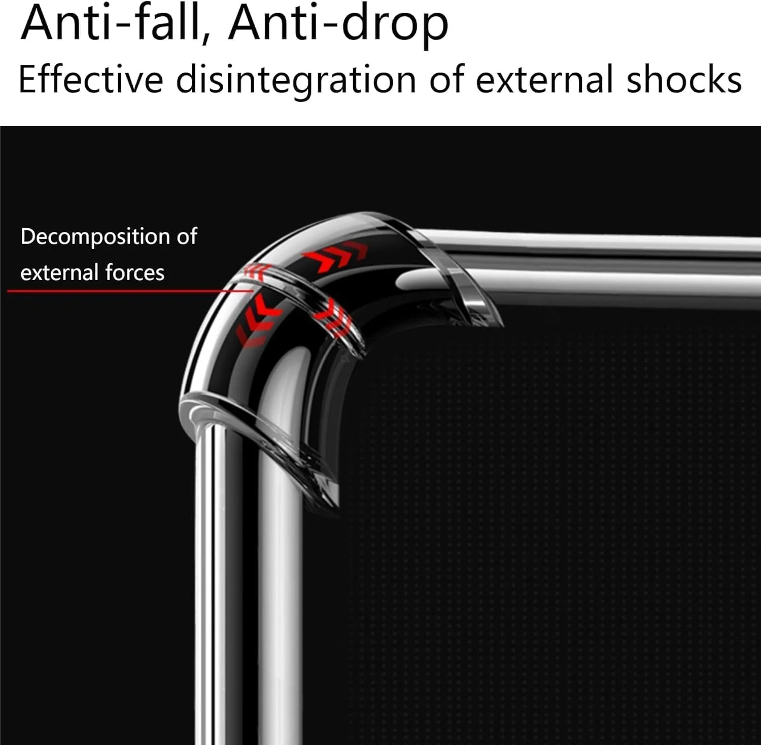 کاور شفاف ELTERAZONE با محافظ گوشه تقویت شده، باریک و مقاوم در برابر ضربه، ساخته شده از TPU انعطاف پذیر برای Nothing Phone (2) - بامپر شفاف