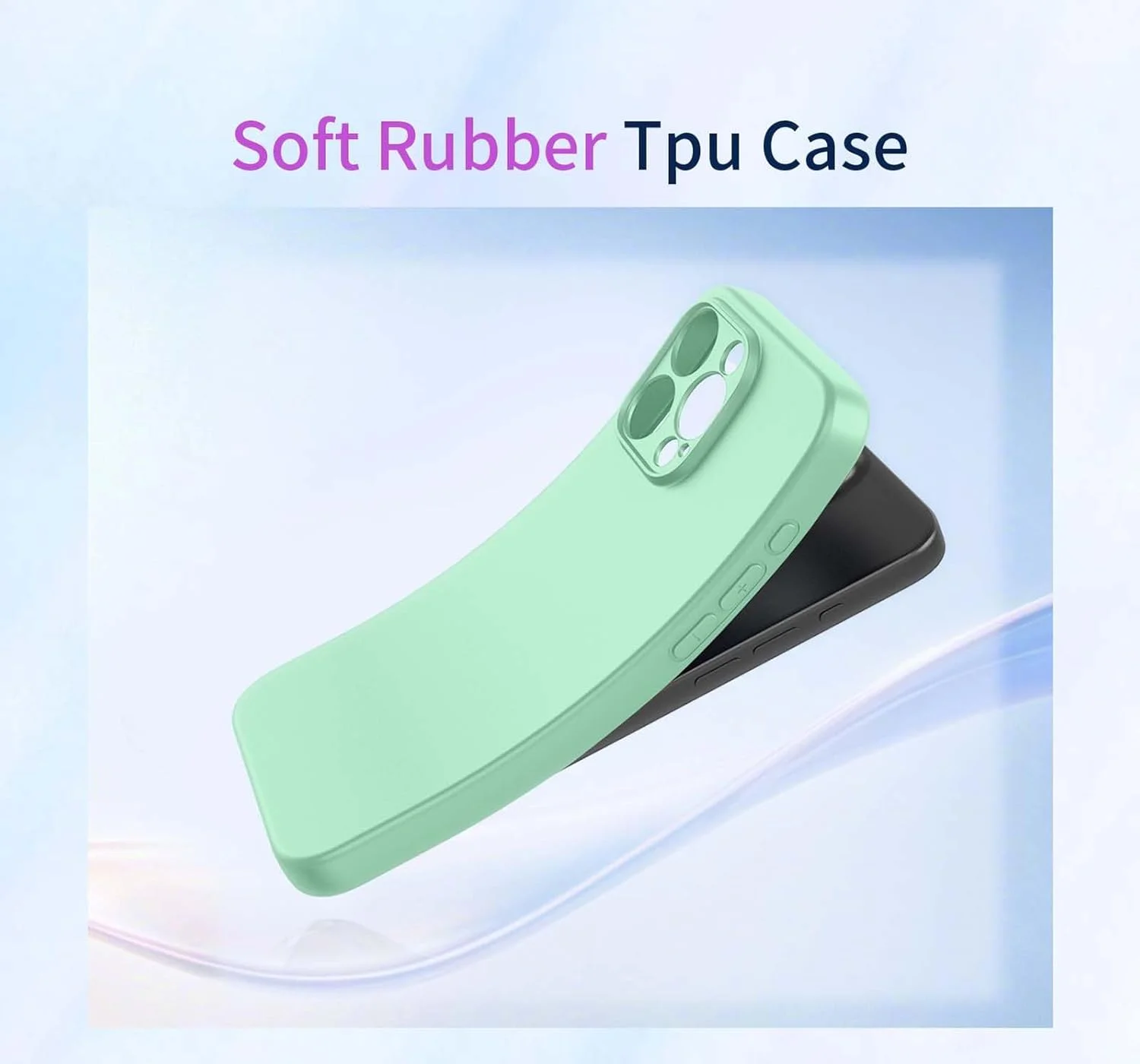 قاب محافظ گوشی ناتینگ فون (3)، باریک، ضد لغزش، انعطاف پذیر، TPU نرم، جذب شوک، پوشش داخلی نرم، سپر محافظ - سبز روشن