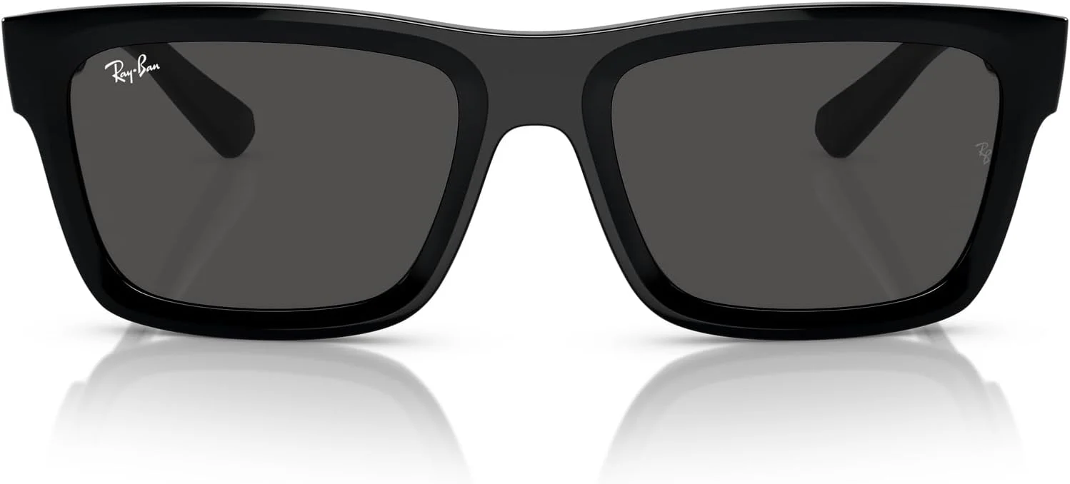 عینک آفتابی مربعی ری-بن 0RB4396 Warren، مشکی/خاکستری تیره