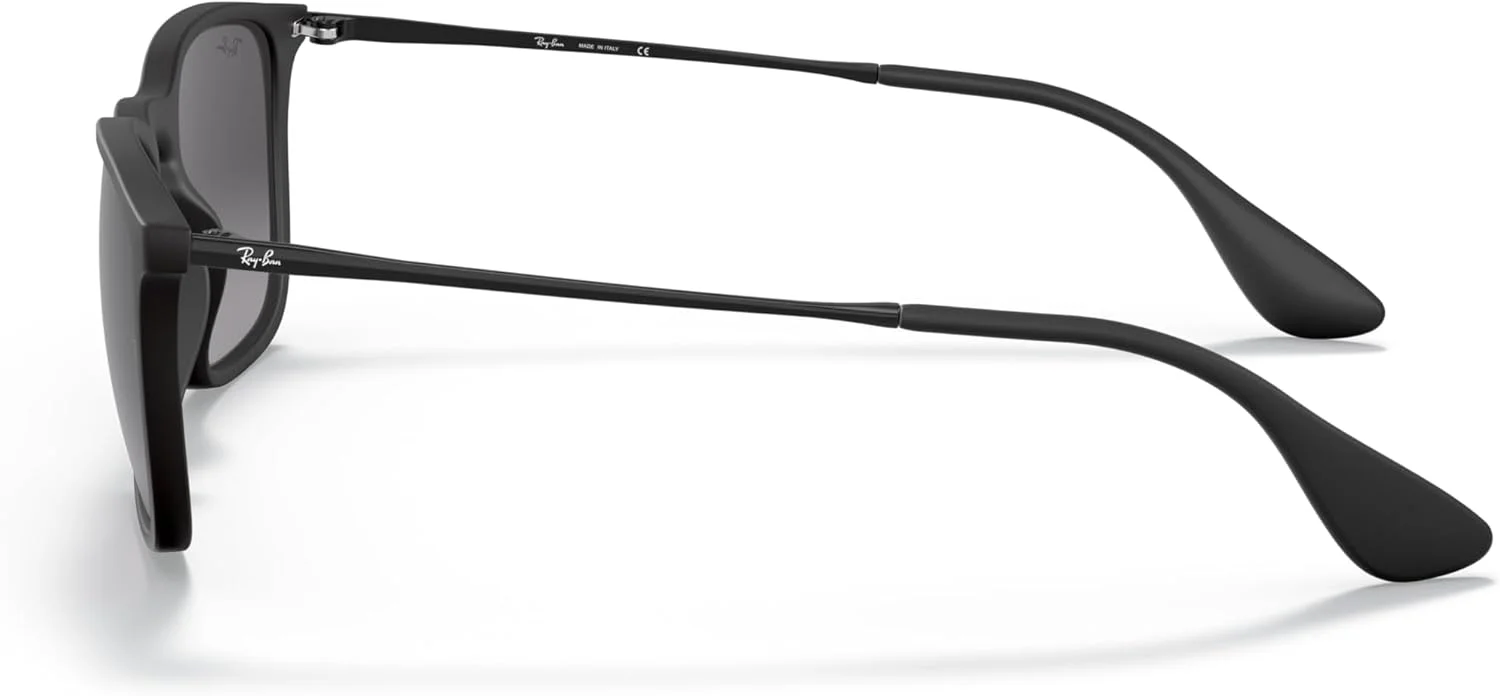 عینک آفتابی مردانه ری بن، فریم مشکی، لنزهای خاکستری روشن سایه دار تیره، 54 میلی متر