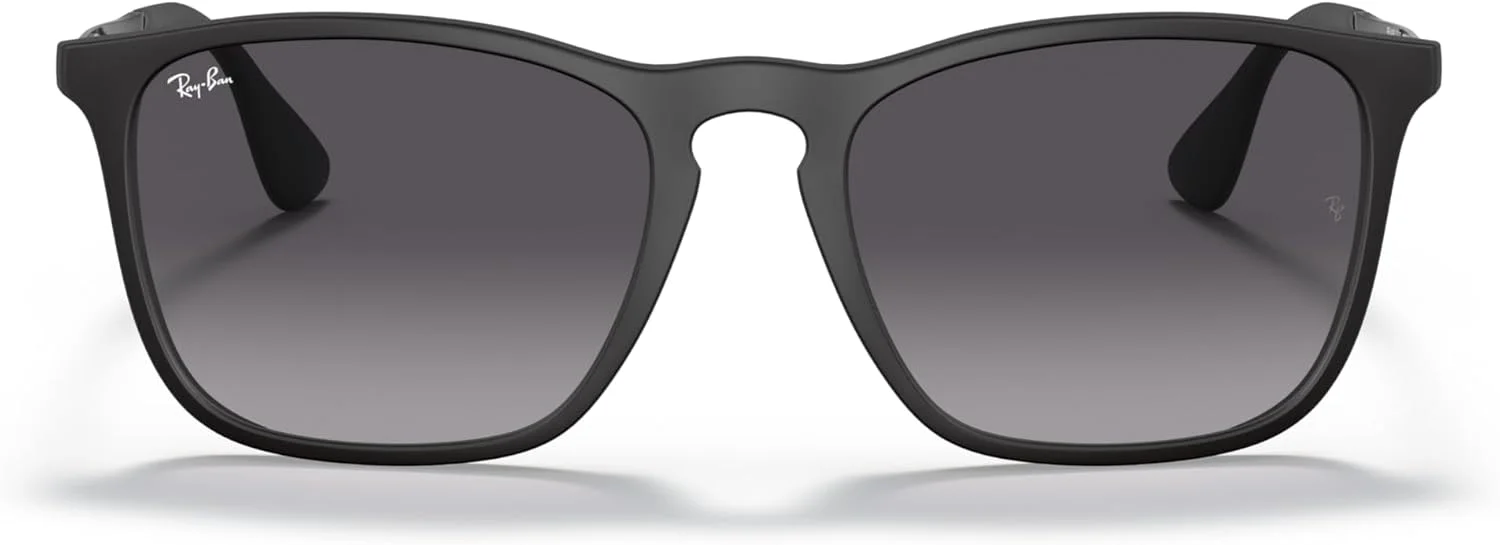 عینک آفتابی مردانه ری بن، فریم مشکی، لنزهای خاکستری روشن سایه دار تیره، 54 میلی متر