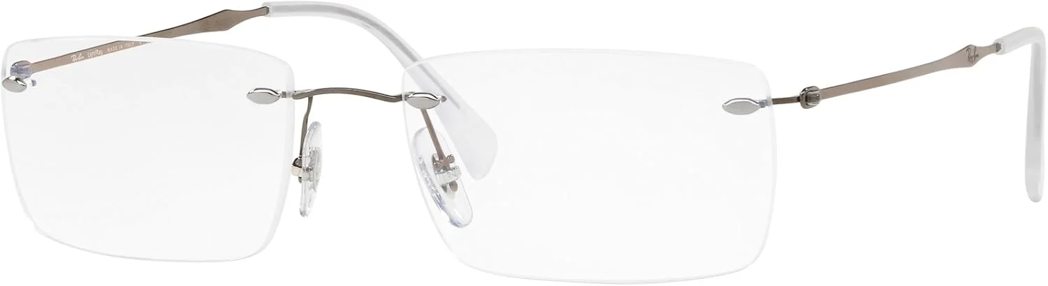 فریم عینک طبی مستطیلی مردانه ری بن مدل RX8755 تیتانیومی
