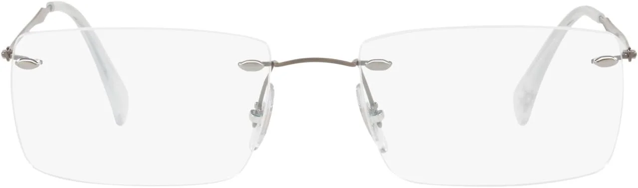 فریم عینک طبی مستطیلی مردانه ری بن مدل RX8755 تیتانیومی