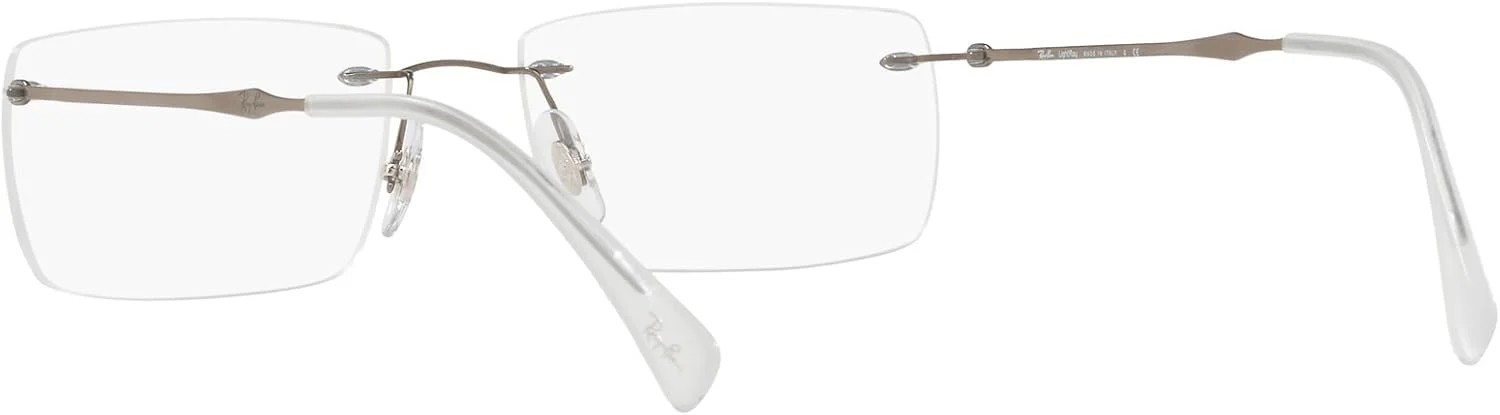 فریم عینک طبی مستطیلی مردانه ری بن مدل RX8755 تیتانیومی