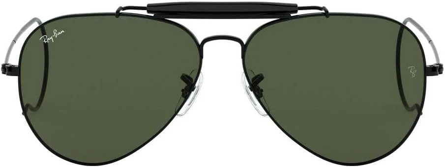 عینک آفتابی ری بن مدل Outdoorsman Curl-Side (مشکی)