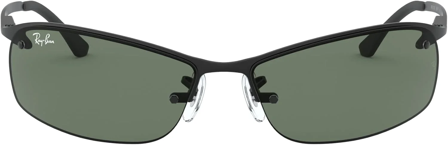عینک آفتابی ری-بن مدل RB3183 سایز 63 میلی‌متر (فریم مشکی/ لنز سبز یکدست)