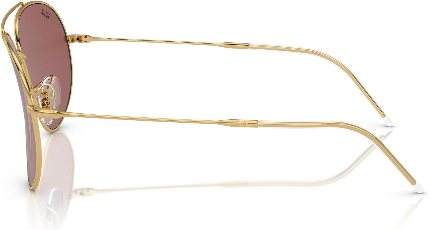 عینک آفتابی خلبانی مربعی معکوس 0RBR0101S Ray-Ban، Arista/Dark Violet