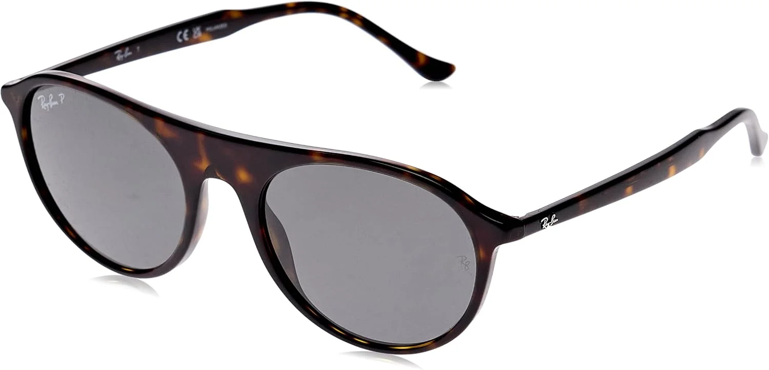 عینک آفتابی مربعی ری-بن مدل RB2215، هاوانا/مشکی پلاریزه، سایز 56 میلی‌متر