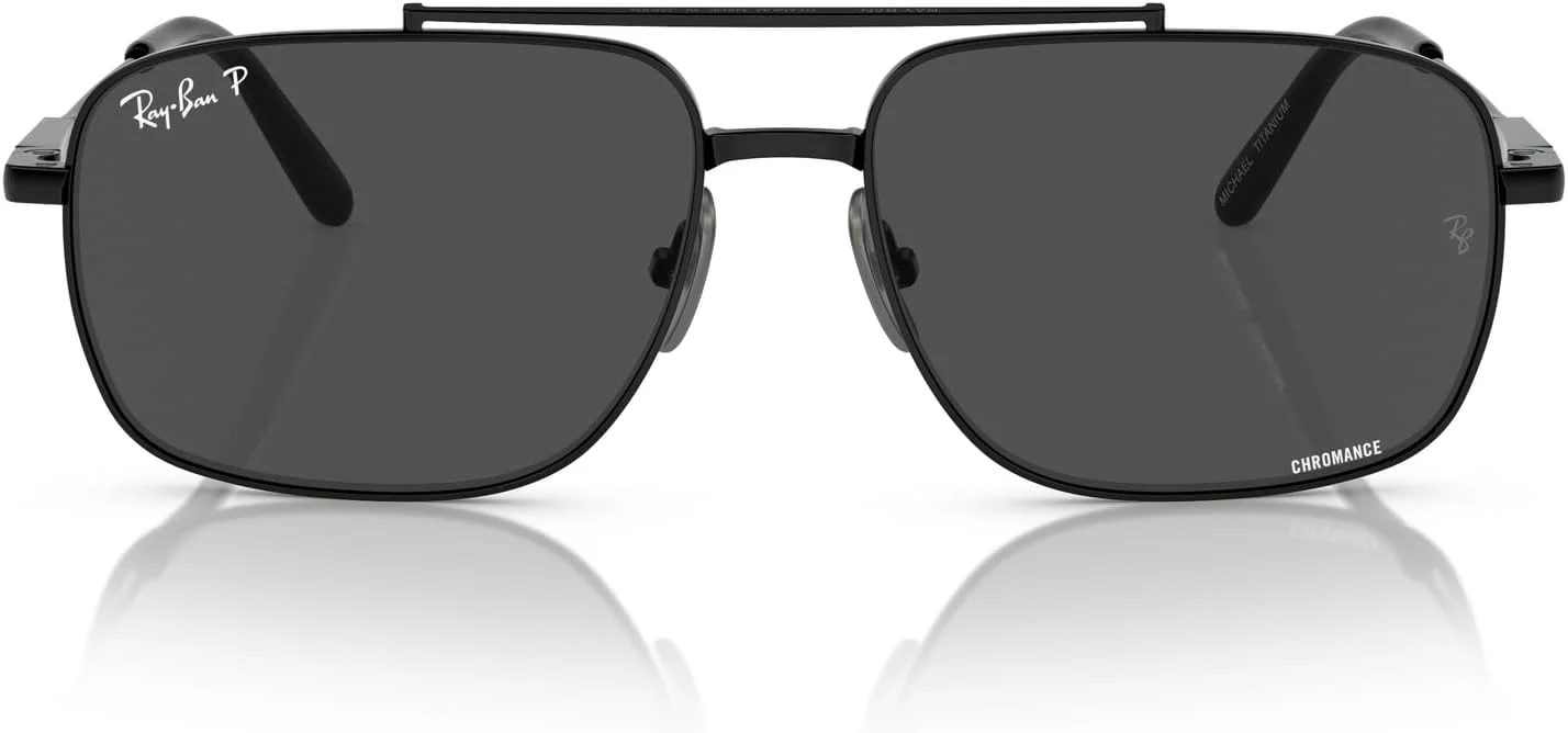 عینک آفتابی مستطیلی ری-بن مدل Rb8096 Michael Titanium