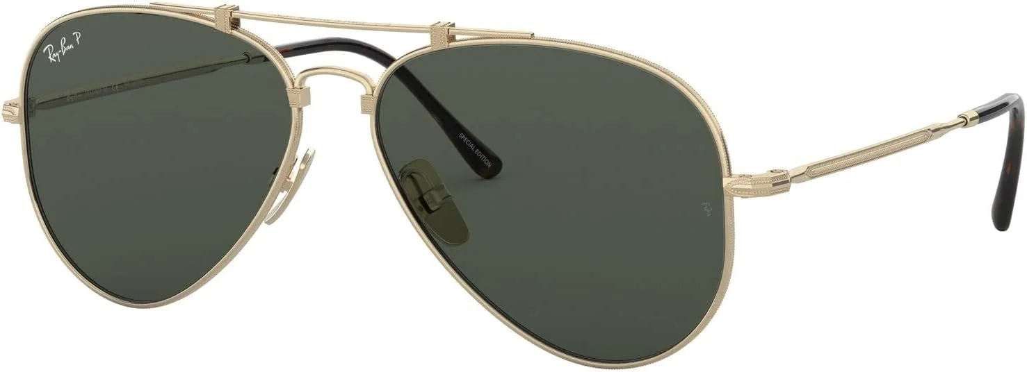 عینک آفتابی خلبانی تیتانیومی ری بن مدل RB8125m