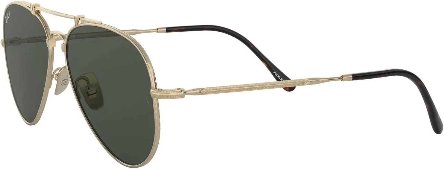 عینک آفتابی خلبانی تیتانیومی ری بن مدل RB8125m