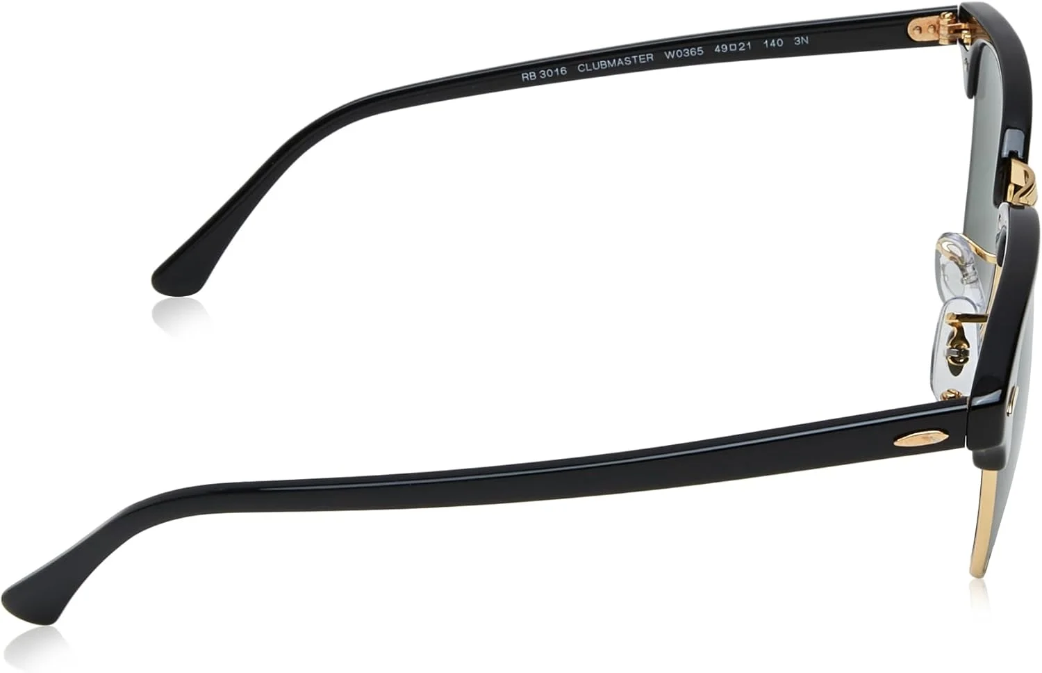 عینک آفتابی کلاب‌مستر ری‌بن унисекс - فریم مشکی - لنز سبز کلاسیک - RB3016-W0365 49