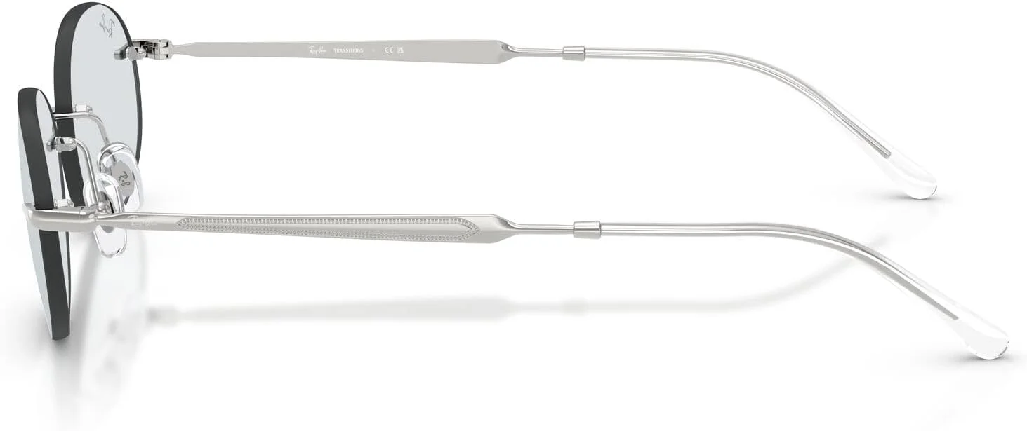 عینک آفتابی بیضی پلاریزه ری-بن RB3767، نقره ای/ فتوکرومیک یاقوت کبود تیره، 54 میلی متر