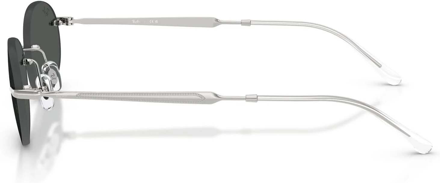 عینک آفتابی بیضی شکل ری-بن مدل RB3767، نقره‌ای/خاکستری تیره، سایز 54 میلی‌متر