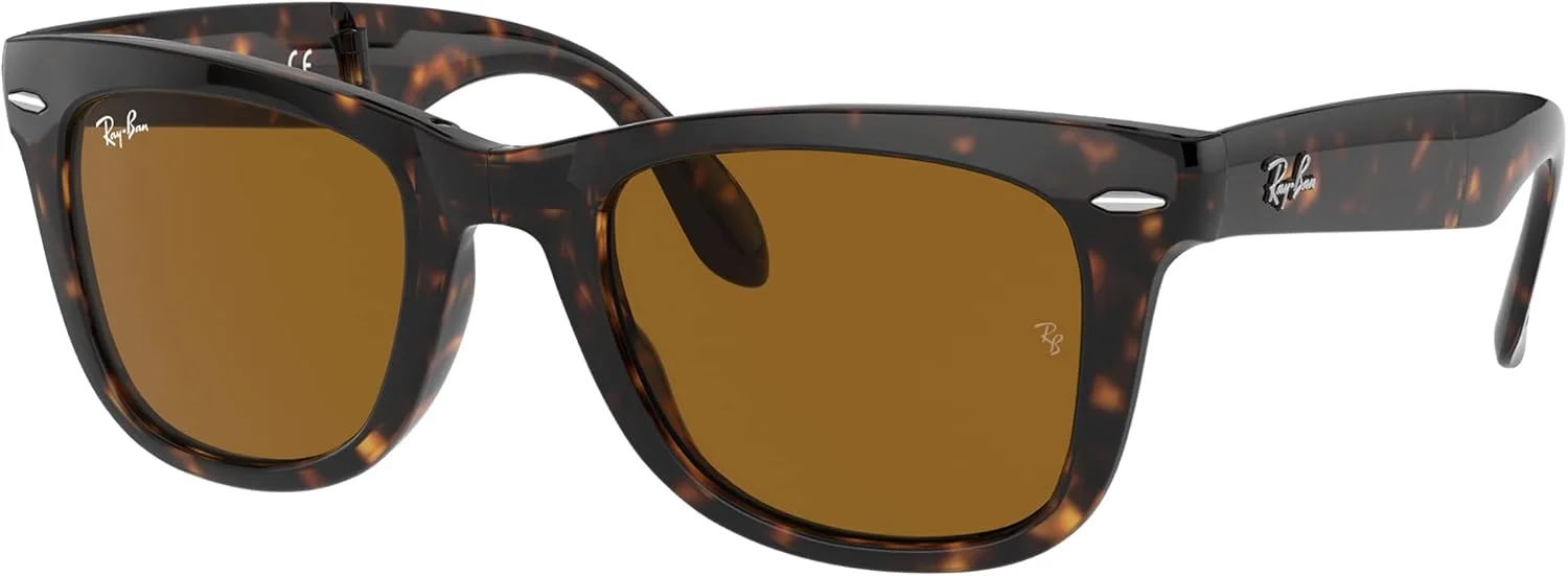 عینک آفتابی مردانه ری-بن، فریم مشکی، لنزهای سبز کلاسیک G-15، سایز 50 میلی‌متر