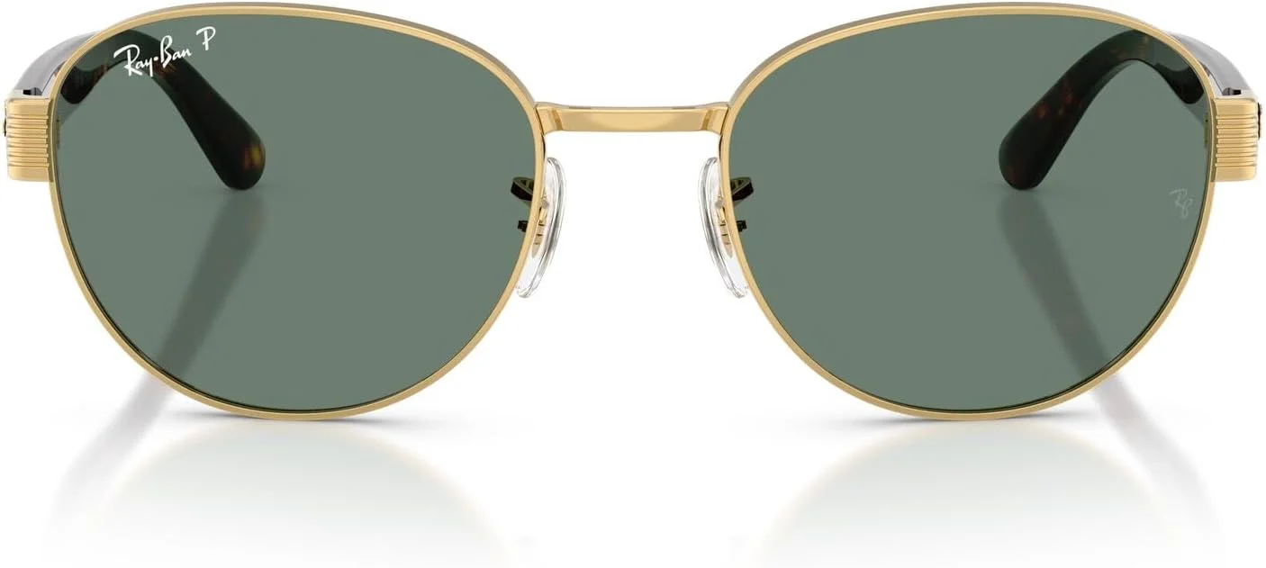 عینک آفتابی مربعی ری-بن RB3766CH Chromance، طلایی/خاکستری پلاریزه، 54 میلی متر