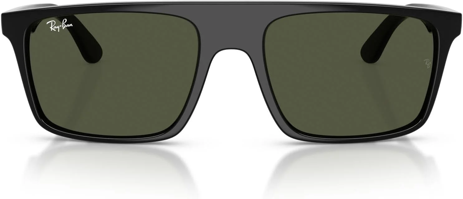 عینک آفتابی مربعی ری-بن مدل RB2222، مشکی/سبز، 55 میلی‌متر